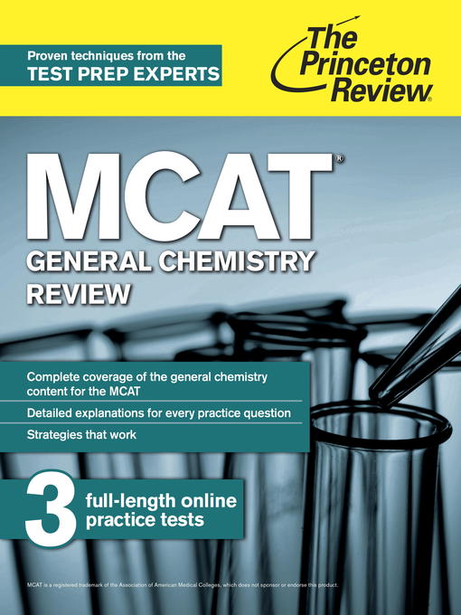 Title details for MCAT General Chemistry Review by The Princeton Review - Available